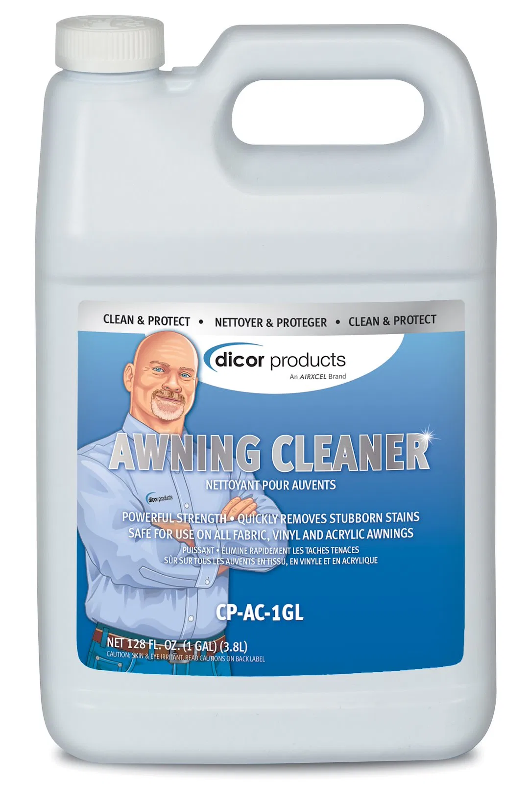 CP-AC-1GL – DICOR CORP Awning Cleaner, Use To Remove Stains And Grime 1 Gallon Jug Single